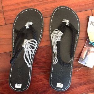 Plaka hand woven sandals SZ 10